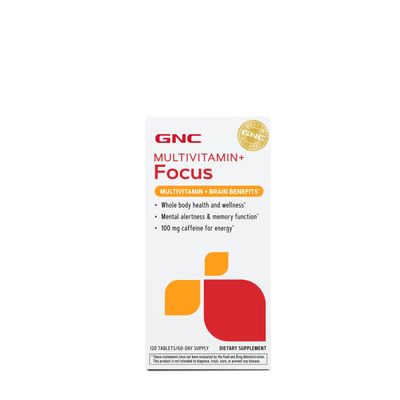 GNC Multivitamin+ Focus + Brain Benefits - 120 Tablets