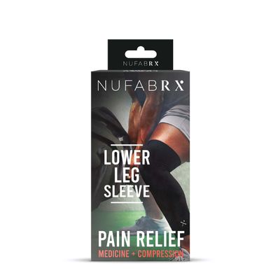 Nufabrx Pain Relief + Compress Lower Leg Sleeve - 1 Box