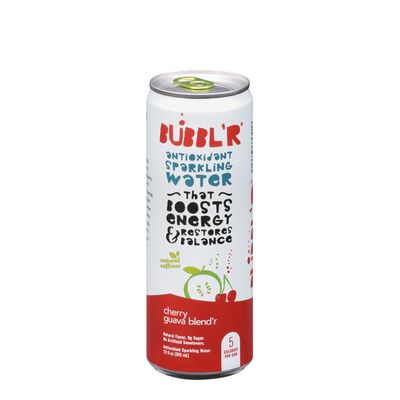BUBBL’R Antioxidant Sparkling Water - Cherry Guava Blend'r - 12 Cans