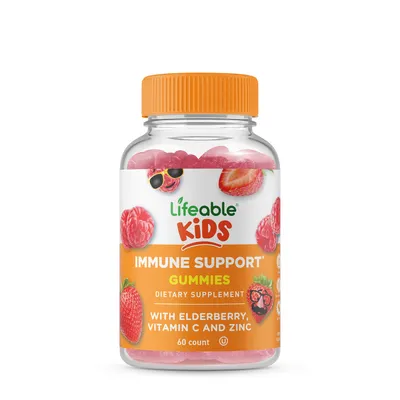 Lifeable Kids Immune Support with Elderberry Vitamin C - 60 Gummies (30 Servings) Vitamin C - gummy