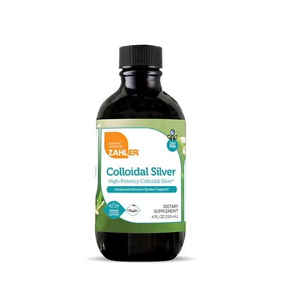 ZAHLER Liquid Colloidal Silver - 4 Fl Oz (23 Servings)