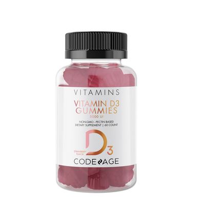 Codeage Vitamin D3 5000 Iu - Strawberry - 60 Gummies (30 Servings)