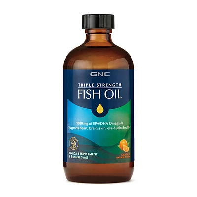 GNC Triple Strength Fish Oil - Orange 8 Oz. (47 Servings)