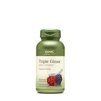 GNC Herbal Plus Triple Ginsa - 100 Capsules (100 Servings)