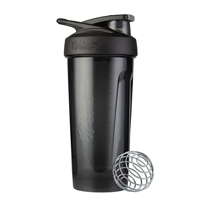 BlenderBottle Strada Tritan Protein Shaker Bottle - Black 28Oz