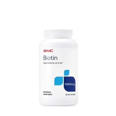 GNC Biotin 5000 Mcg Healthy - 240 Capsules (240 Servings)