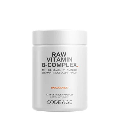 Codeage Raw Vitamin B-Complex - 60 Vegetable Capsules (60 Servings)