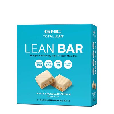 GNC Total Lean Lean Bar - White Chocolate Crunch - 5 Bars - 5 Barss