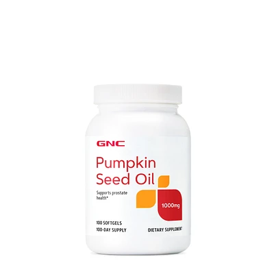 GNC Pumpkin Seed Oil 1000Mg- 100 Softgels (100 Servings)