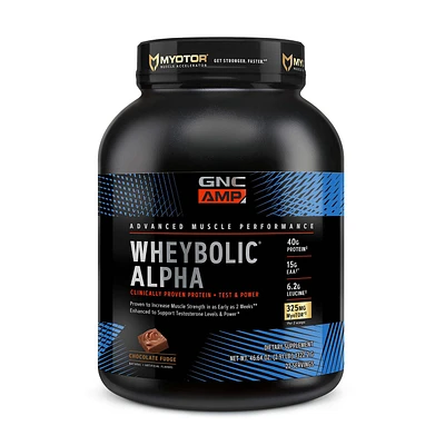 GNC AMP Whey Proteinbolic Alpha Healthy - Chocolate Fudge (22 Servings)
