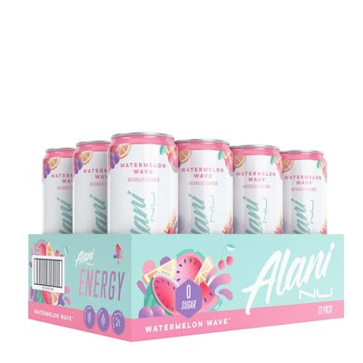 Alani Nu Energy Drink - Watermelon Wave - 12 Pack