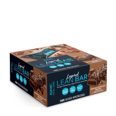 GNC Total Lean Layered Lean Bar - Whipped Chocolate Mousse - 9 Bars