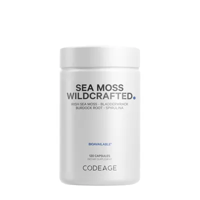 Codeage Wildcrafted Sea Moss Vegan - 120 Capsules (60 Servings)