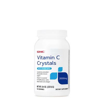 GNC Vitamin C Crystals with Rose Hips 2000 Mg - 110 Servings