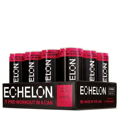 Echelon Pre-Workout Energy Drink - Berry Habanero - 12 Cans