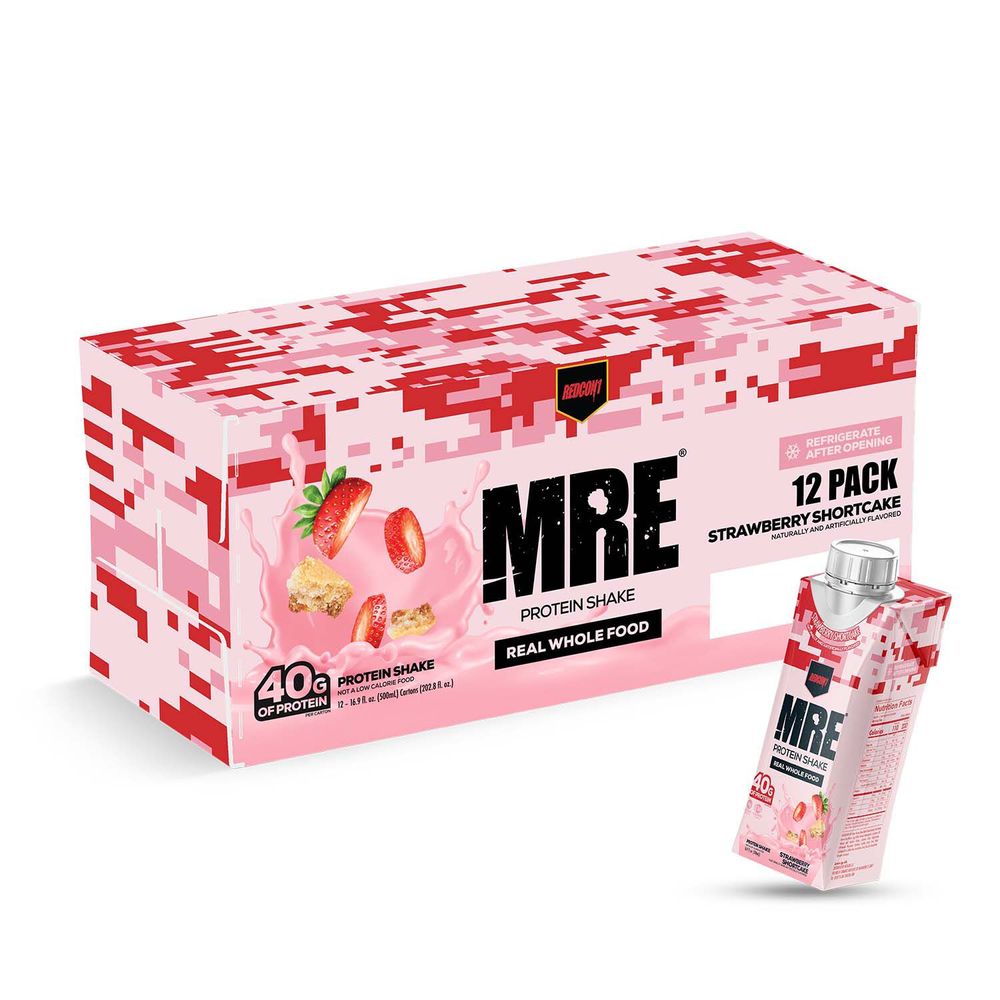 REDCON1 Mre Protein Shake Rtd - Strawberry Shortcake - 16.9Oz. (12 Bottles)