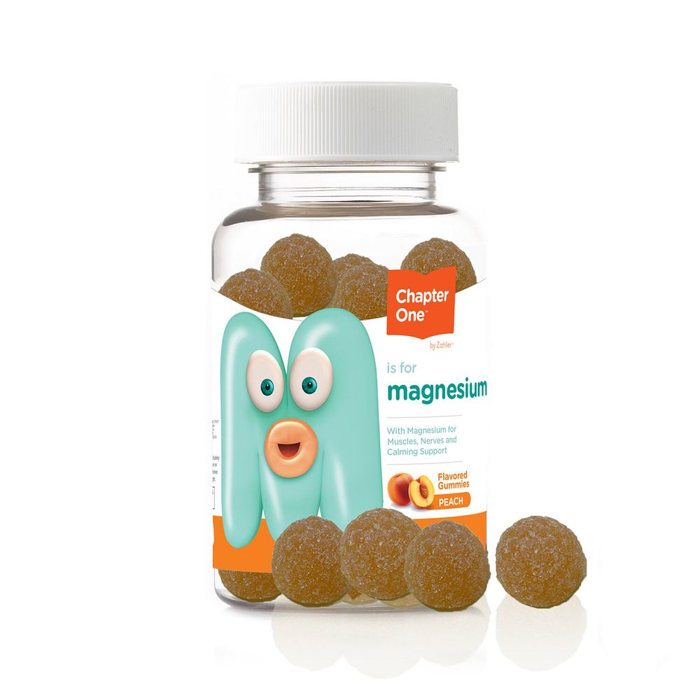 ZAHLER Chapter One M Is for Magnesium Gummies - Peach - 60 Gummies (30 Servings)