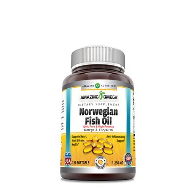 Amazing Nutrition Norwegian Fish Oil - Orange - 120 Softgels