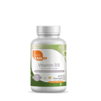 ZAHLER Vitamin D3 Chewable 2000 Iu Healthy - 120 Tablets (120 Servings) Healthy - 120 Chewable Tablets