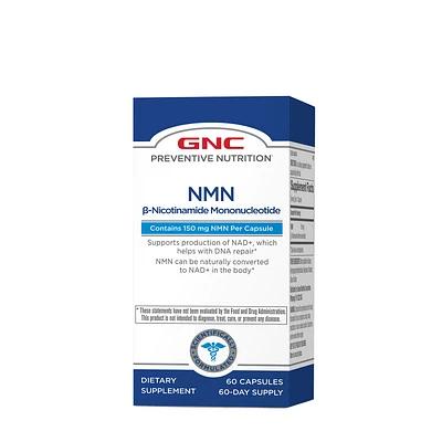 GNC Preventive Nutrition Nmn Β-Nicotinamide Mononucleotide - 60 Capsules (60 Servings)