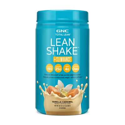 GNC Total Lean Lean Shake + Slimvance Caffeine Free - Vanilla Caramel - 2.4 Lb.