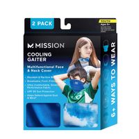 Mission Youth Cooling Gaiter - Blue & Cloud - 2 Pack