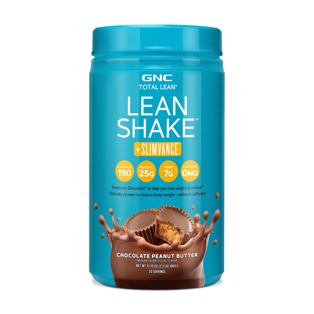 GNC Total Lean Lean Shake + Slimvance Caffeine Free Healthy - Chocolate Peanut Butter (20 Servings) Healthy - 2.3 lbs.