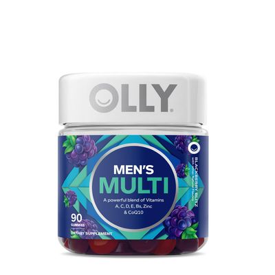 OLLY Men's Multi Gummies - Blackberry Blitz - 90 Gummies (45 Servings)