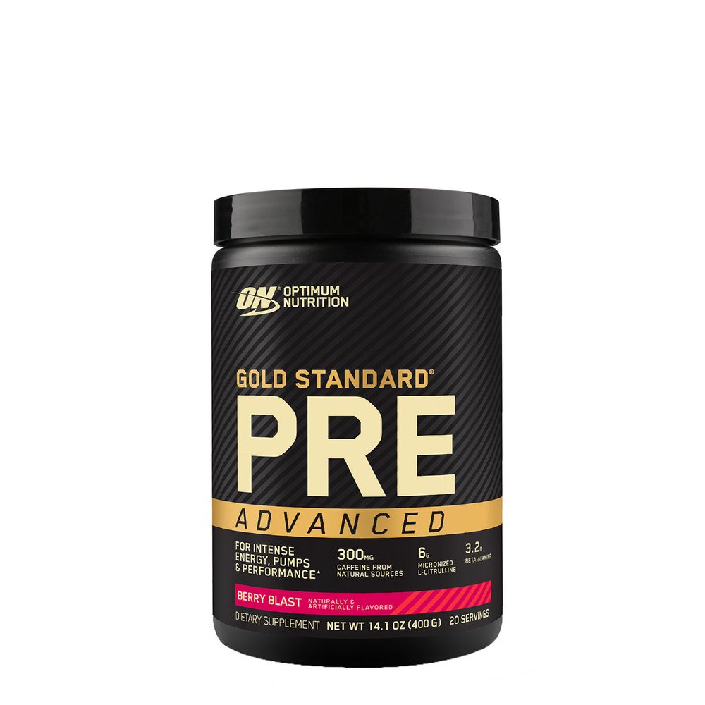 Optimum Nutrition, Gold Standard Pre Advanced, Berry Blast, 14.1 oz, 20  Servings 