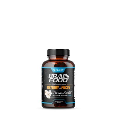 SNAP Supplements Brain Food Memory + Focus - 60 Capsules (30 Servings)