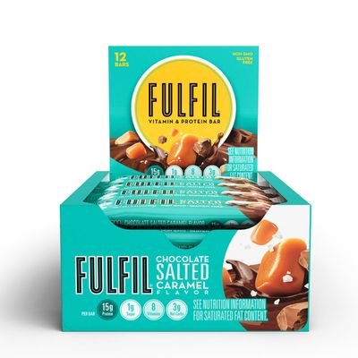 FULFIL Vitamin & Protein Bar - Chocolate Salted Caramel - 12 Bars - 1 Bars