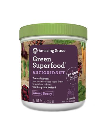 Amazing Grass Green Superfood Antioxidant - Sweet Berry - 7.4 Oz. (30 Servings)