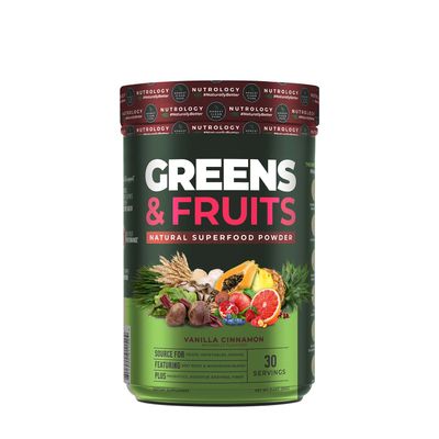 NDS Nutrition Greens & Fruits Natural Superfood Powder - Vanilla Cinnamon - 11.4 Oz