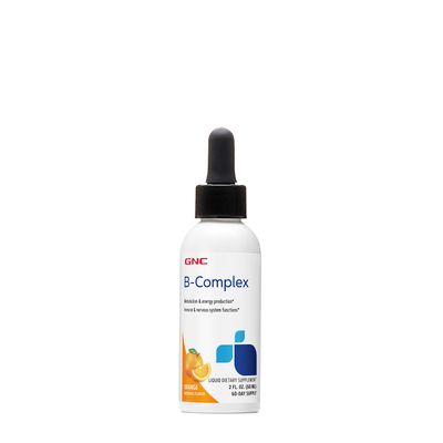 GNC B-Complex Liquid Dietary Supplement - Orange - 2 fl. Oz