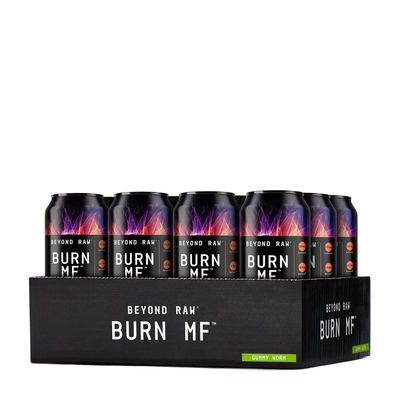 Beyond Raw Burn Mf On-The-Go Metabolic Activator - Gummy Worm - 12 Cans