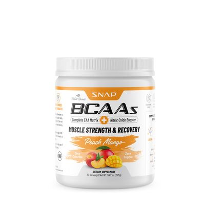SNAP Supplements Bcaa Powder - Peach Mango - 9.42 Oz