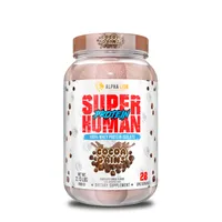 Alpha Lion Superhuman 100% Whey Protein Isolate - Cocoa Buffs Chocolate Cereal Flavor - 28 Servings