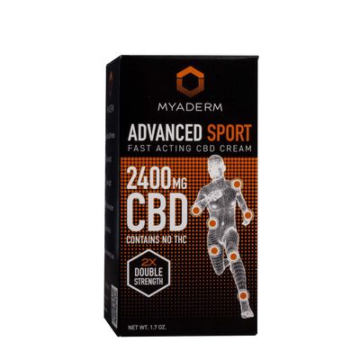 Myaderm Advanced Sport Fast Acting Cbd Cream 2400 Mg - 1.7 Oz. (1 Bottle)