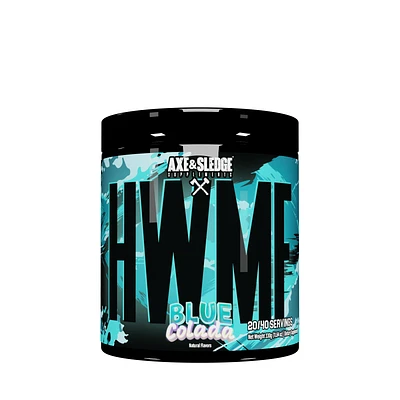 Axe & Sledge Supplements Hwmf High Stim Pre-Workout - Blue Colada (40 Servings)