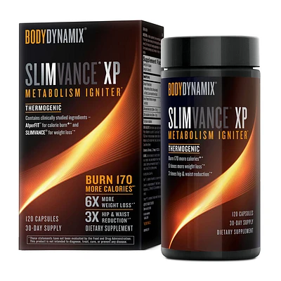 BodyDynamix Slimvance Xp Metabolism Igniter Healthy - 120 Capsules (60 Servings)
