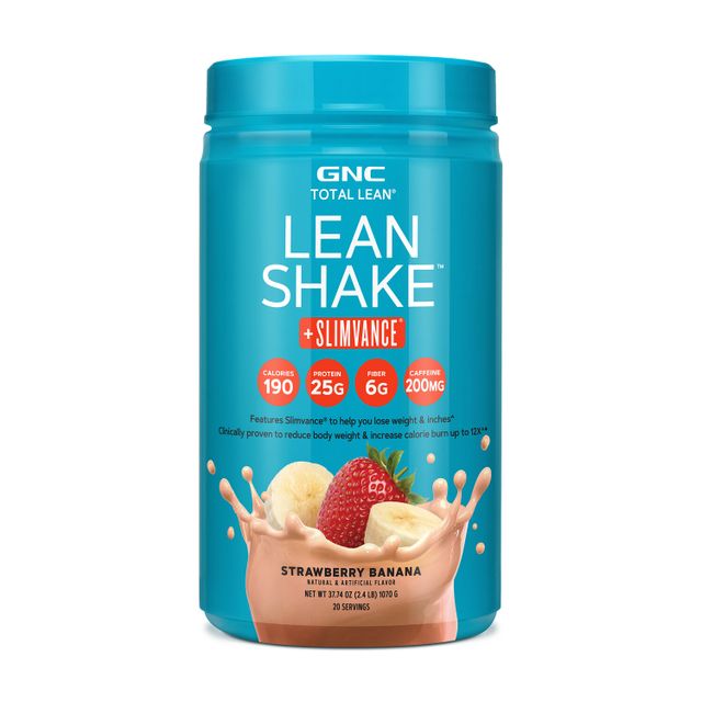 GNC Total Lean Lean Shake 25 - Strawberries and Cream - 12 Bottles