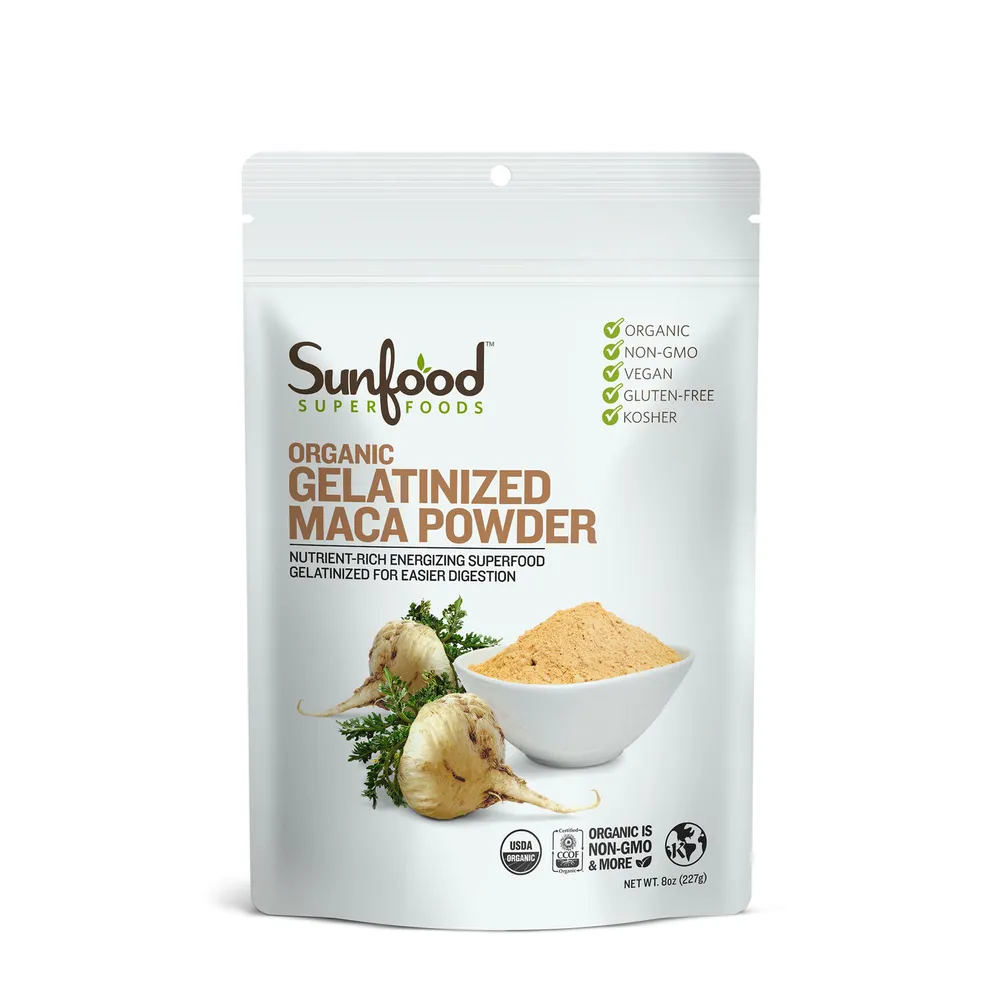 Sunfood Superfoods Organic Gelatinized Maca Powder - 8 Oz