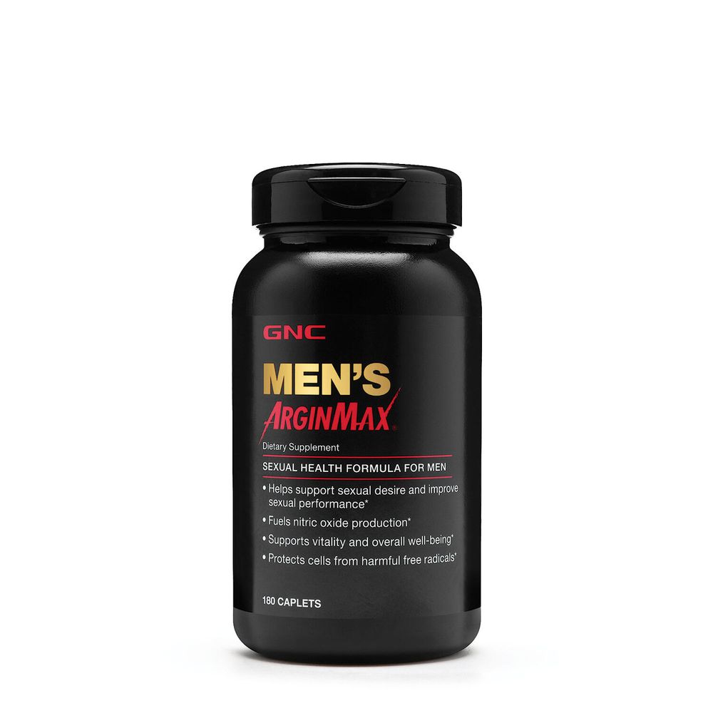 GNC Men's Arginmax Sexual Health Formula - 180 Caplets (30 Servings)