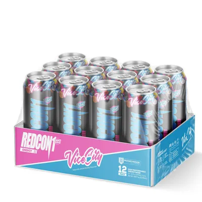 REDCON1 High Performance Energy Drink: Vice City - 12 Pack