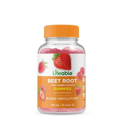 YumVs Beet Root with Tart Cherry - 60 Gummies (30 Servings)