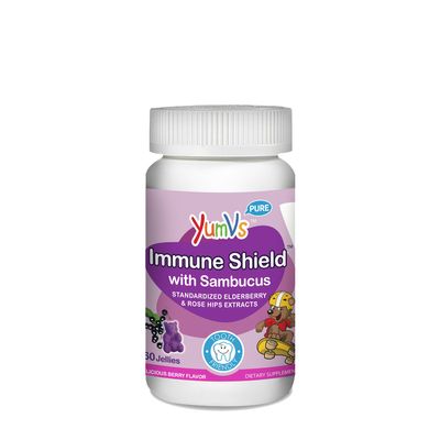 YumV's Immune Shield with Sambucus Jellies - Berry - 60 Jellies - 30 Gummies