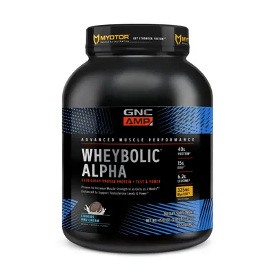 GNC AMP Wheybolic Alpha with Myotor- Cookies and Cream - 22 Servings
