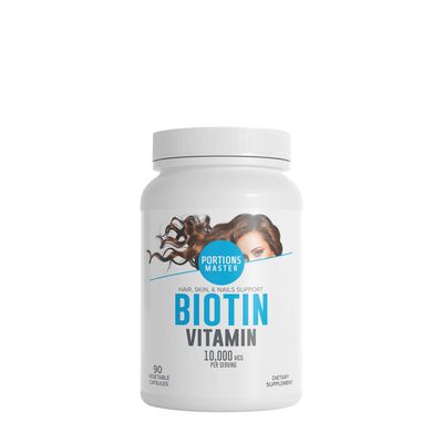 Portions Master Biotin Vitamin - 90 Capsules