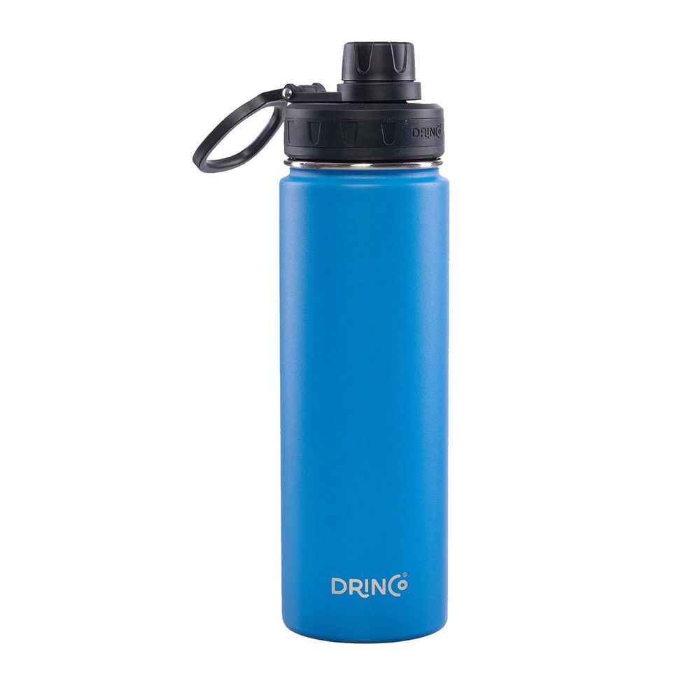 Drinco Sport Vacuum Insulated Stainless Steel Water Bottle - Royal Blue - 20Oz