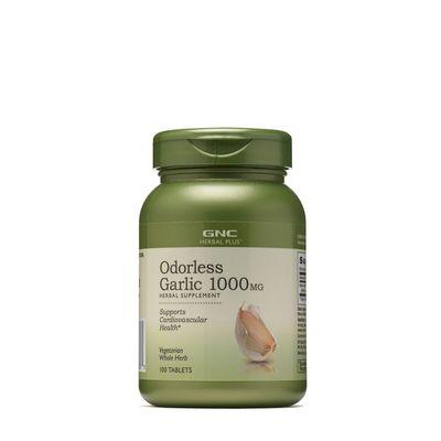 GNC Herbal Plus Odorless Super Garlic 1000 Mg - 100 Tablets (100 Servings)